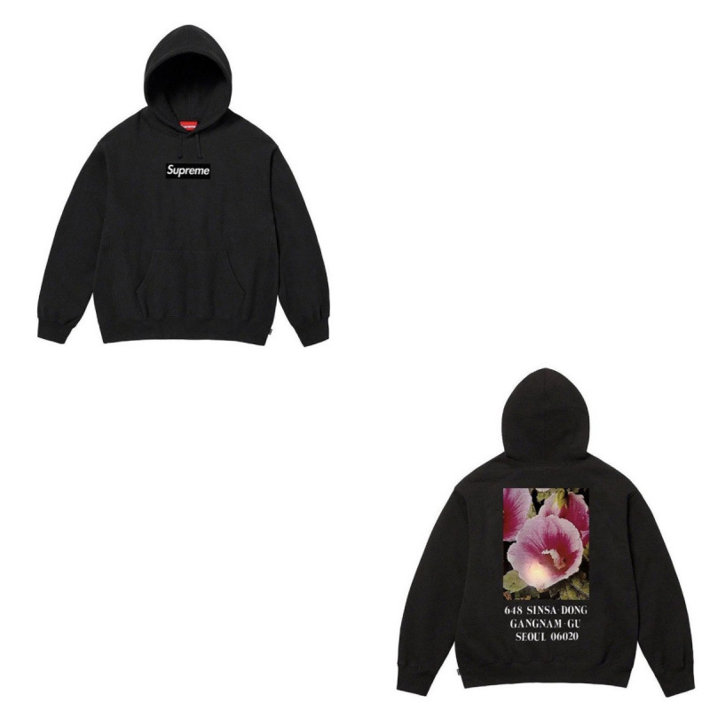 E556Supreme 23FW seoul Box ロゴ ソウル限定 ハイビスカス