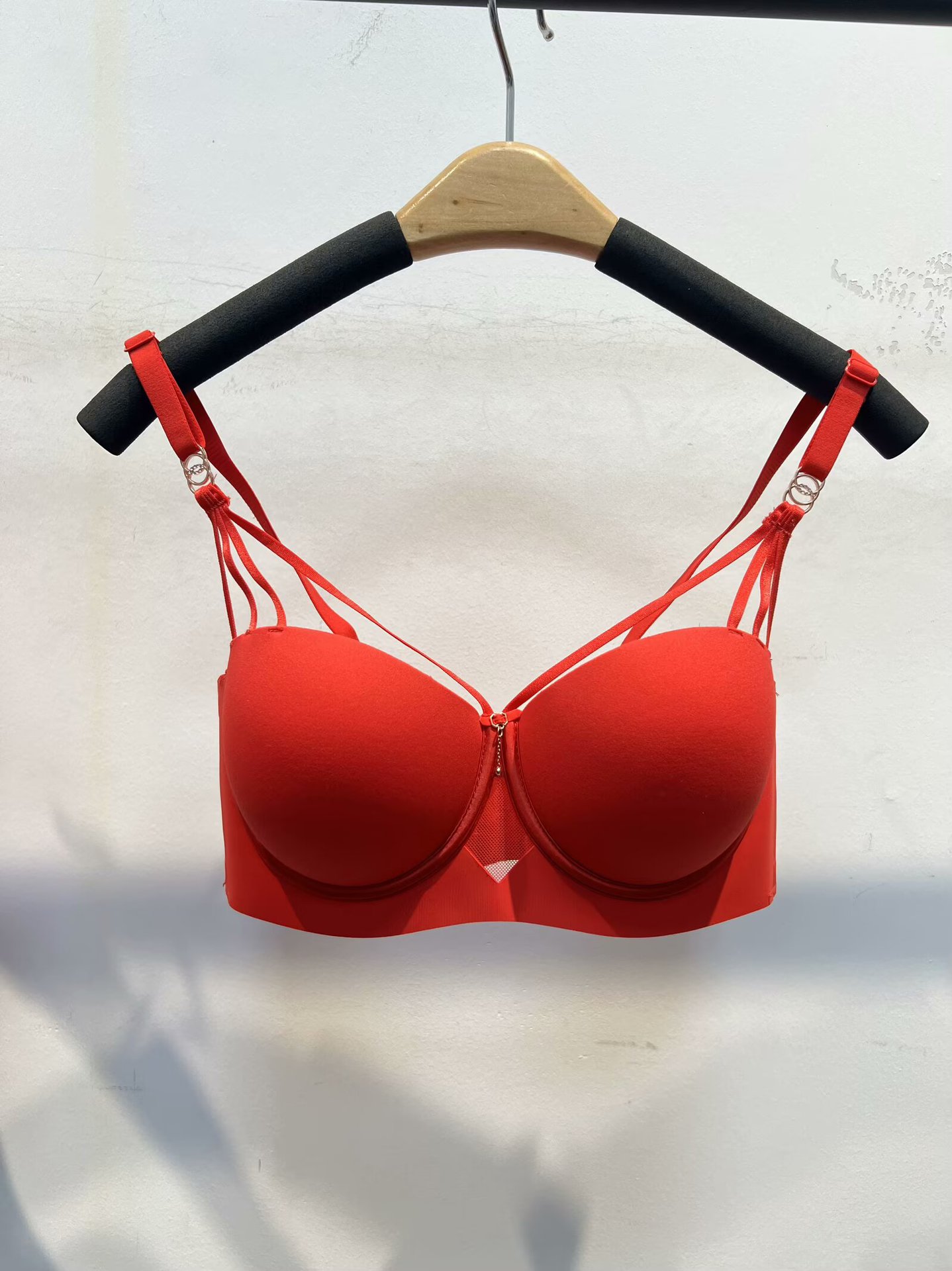 レッド F158#ダイヤモンドなしのシングルブラ