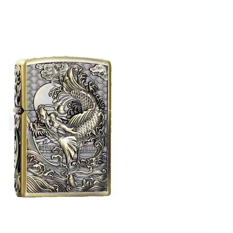 青銅の魚が龍に飛び込む