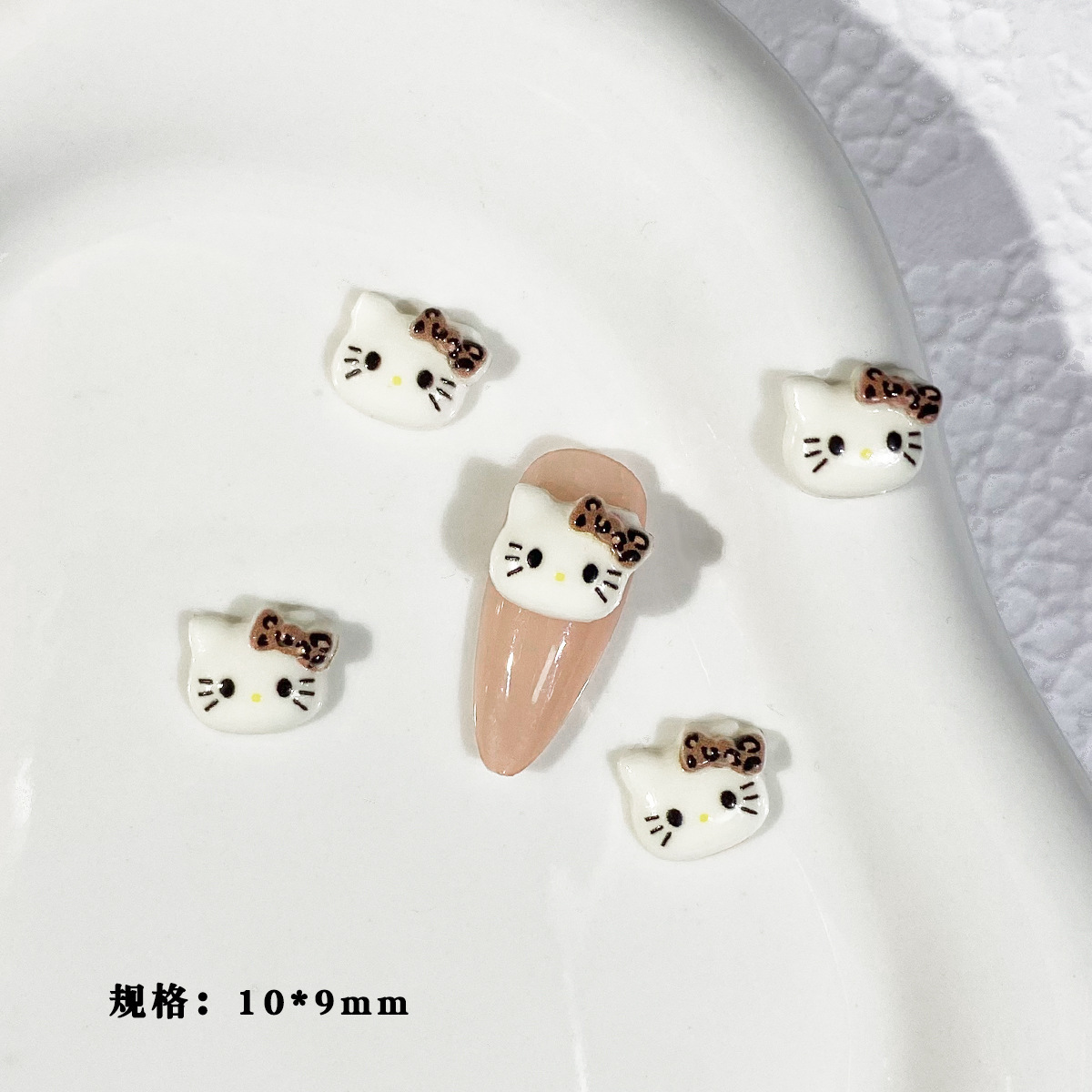 ヒョウ柄-猫アバター-約9×10mm