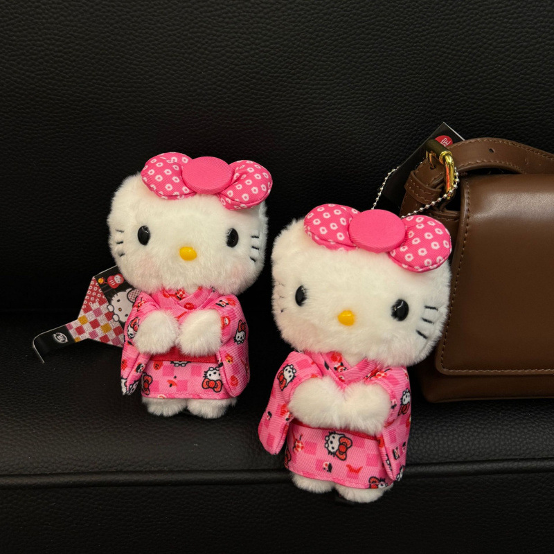 限定版総柄ピンク着物キティペンダント