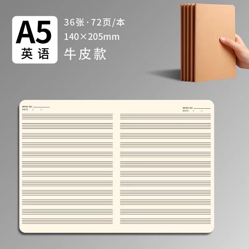 A5 牛革-英語 [写真36枚/72ページ]