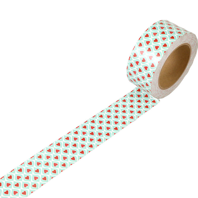 無水クラフト紙テープピーチハート;5cm*100y