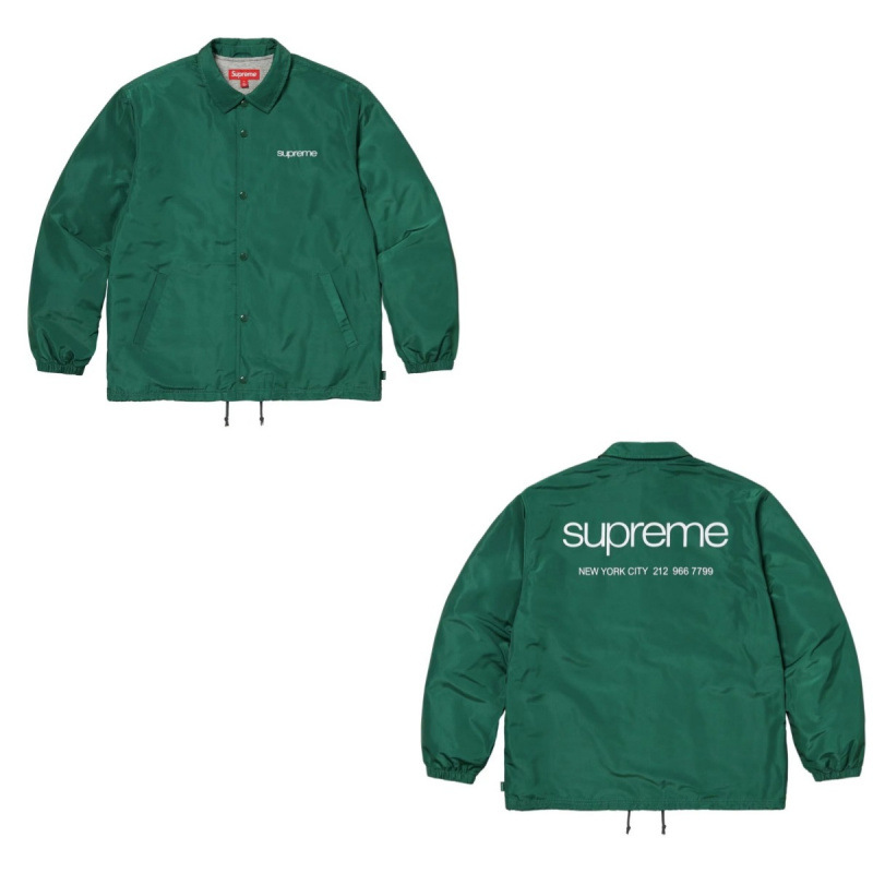 D424Supreme 23FW NYC COACHES JACKET グリーン