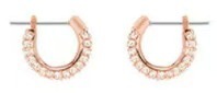 ローズゴールド ハーフフープ イヤリング