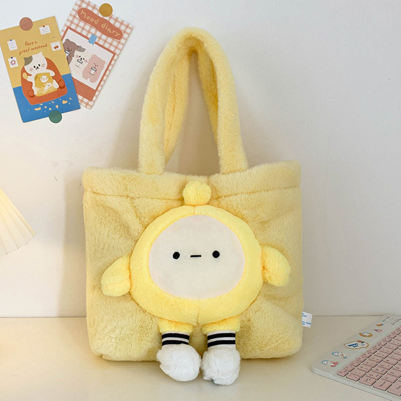 黄色の卵のショルダーバッグ