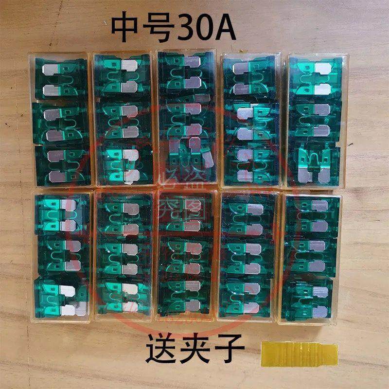 強化版 100個 中型 30A クリップ付き