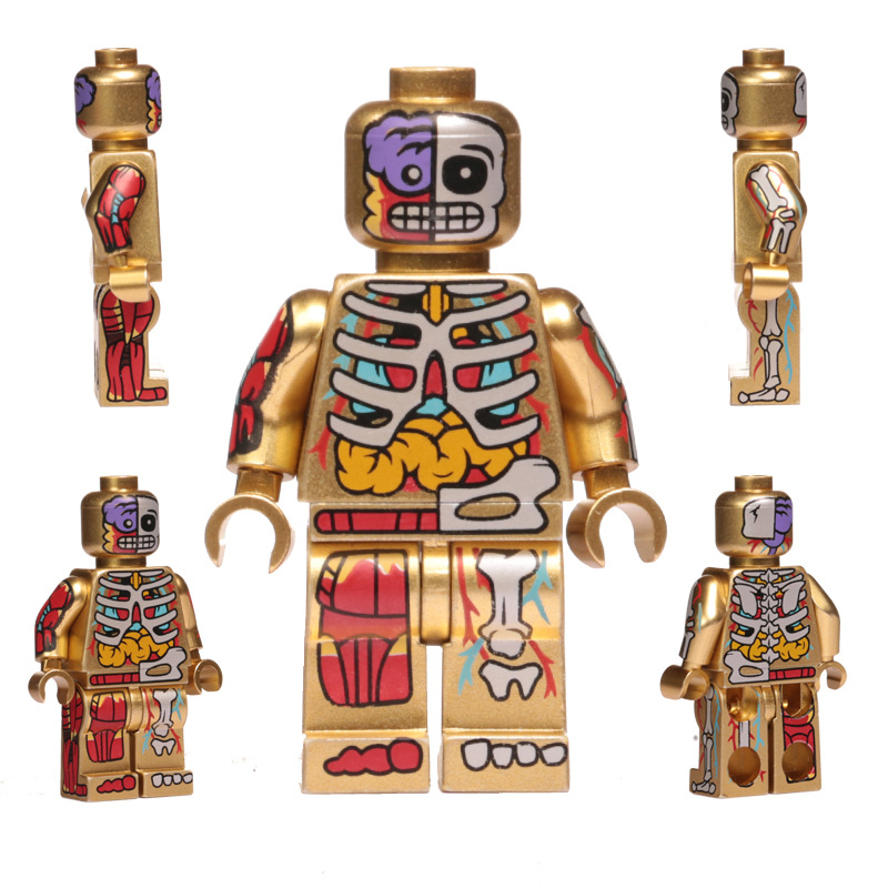 スケルトンマン-ゴールドD【ベースプレート付き】