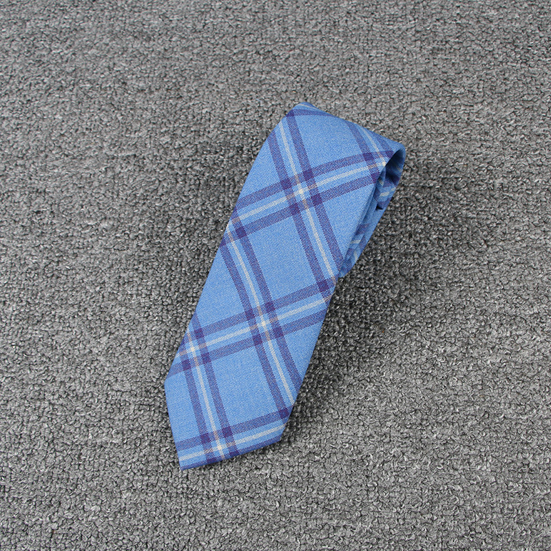 水紫格ネクタイ (697971-40-d)