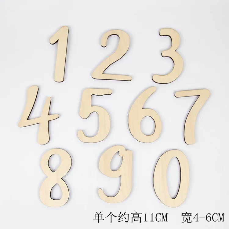木製看板の誕生日番号 1 個 (注文時に誕生日番号をメモしてください)