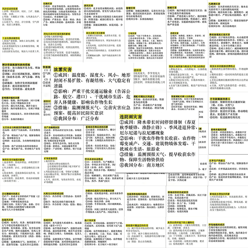 50枚の大学入試の地理