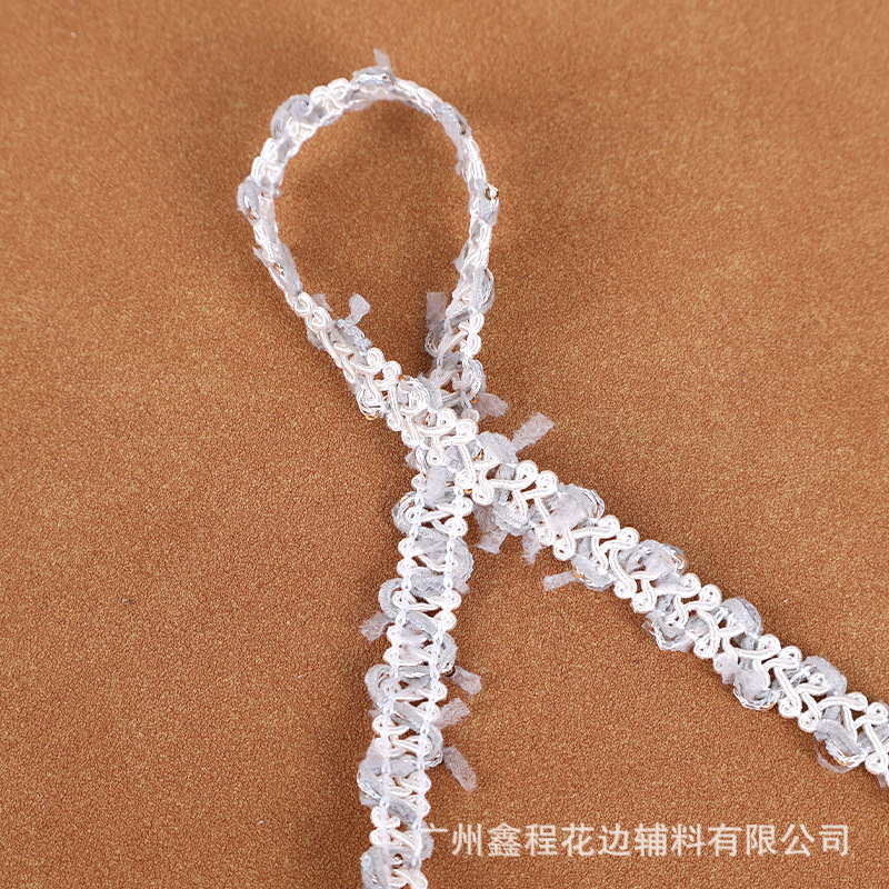 1.0cm*白+シルバーレース*24スタイル