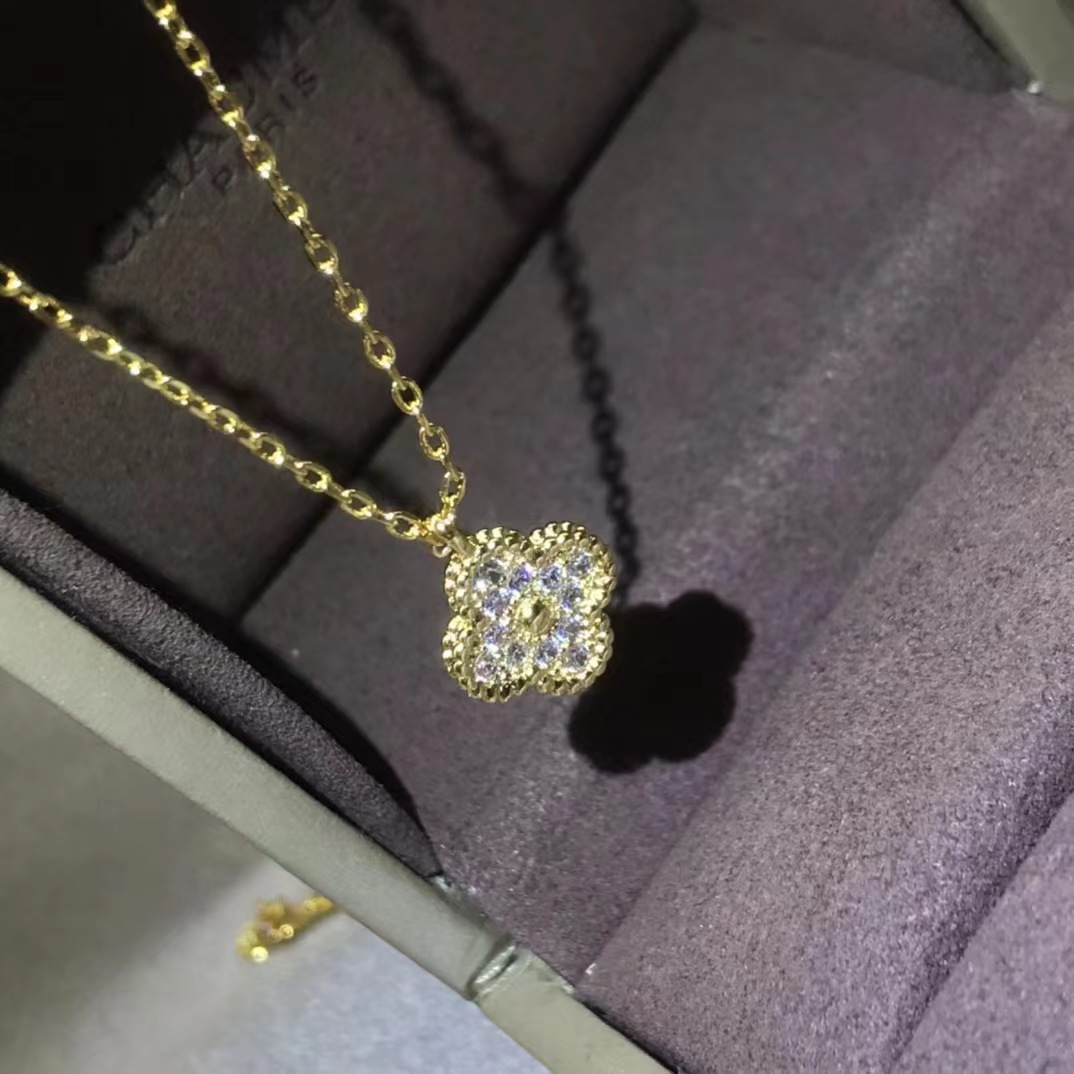 ミニドリルネックレス黄金色