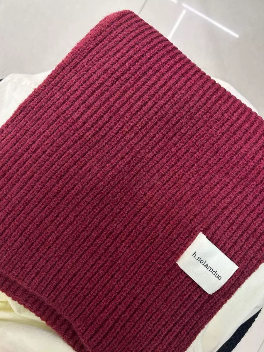 小布ラベル 無地(アンゴラレッド)