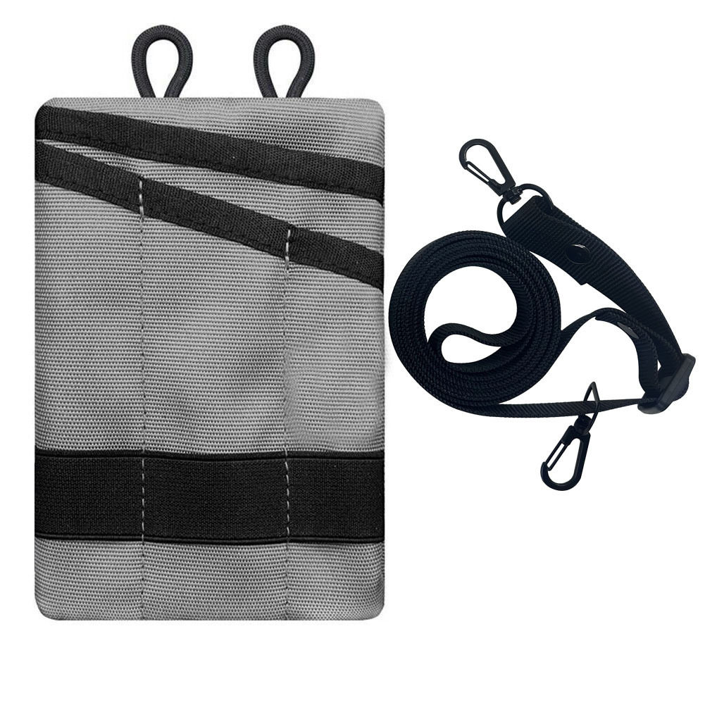 アウトドアコインカード収納袋【ライトグレー】