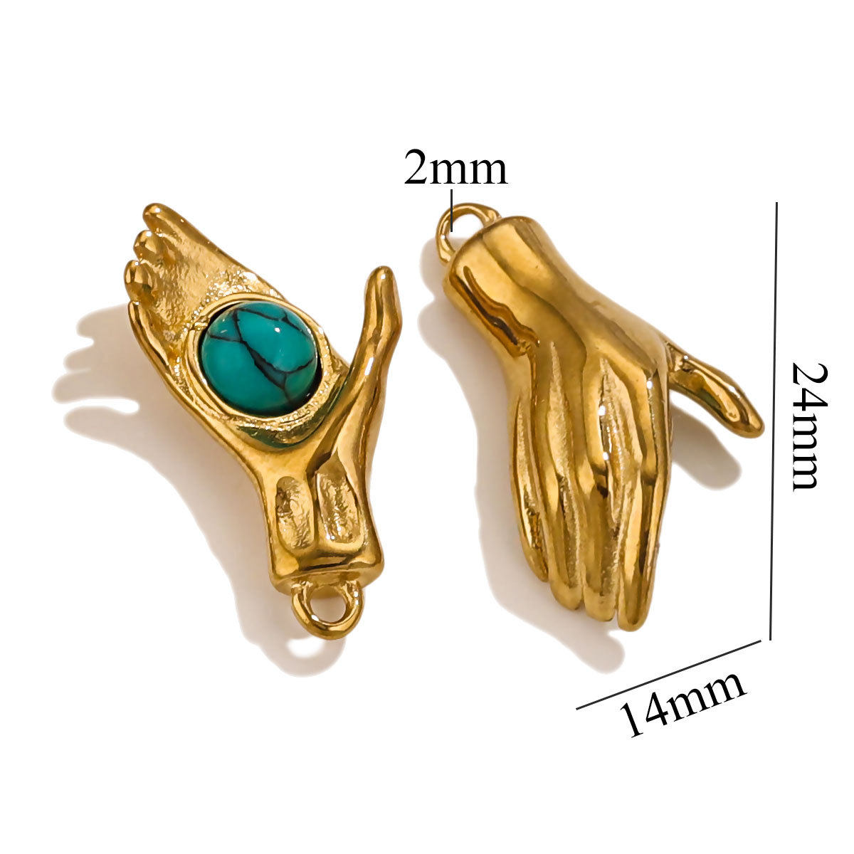 ゴールデンパーム+ナチュラルダークターコイズ