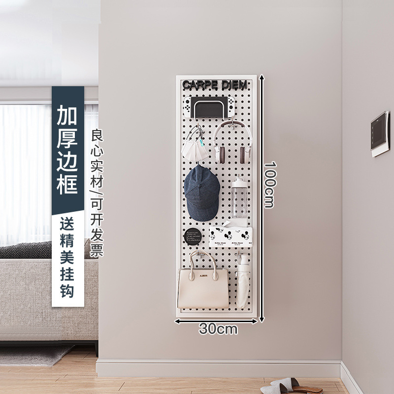 100×30cm-ホワイト フック10個付き
