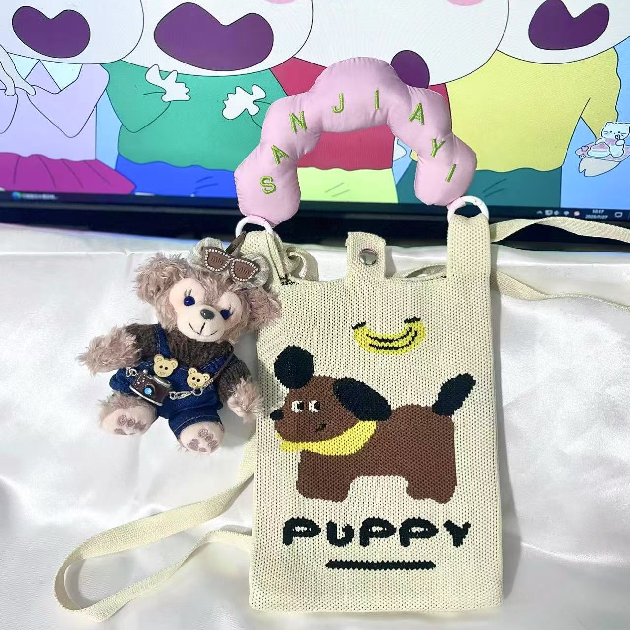 【ハンドル+ショルダーストラップ】バナナドッグ(ペンダントを除く)