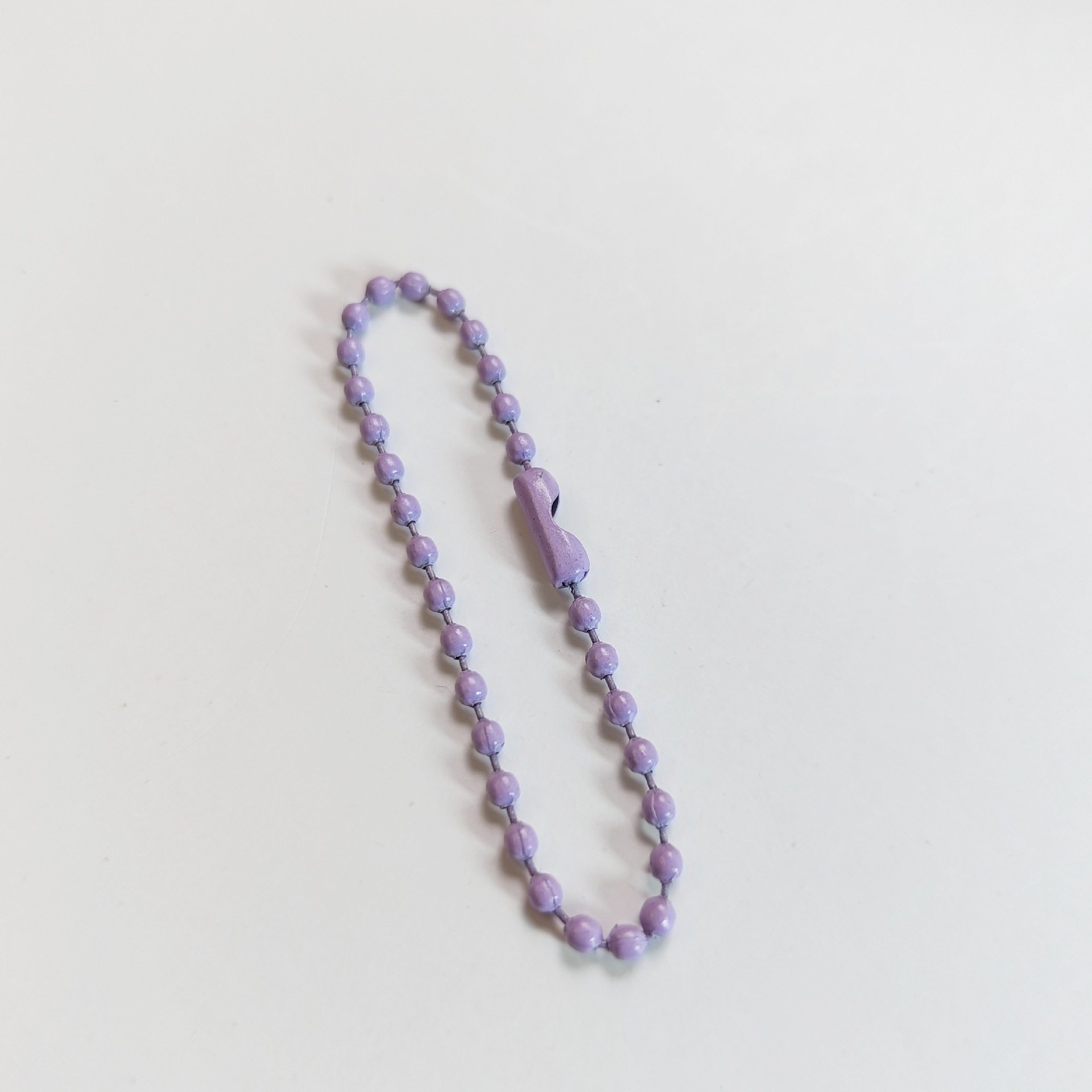 パープルウェーブビーズチェーン(12cm)