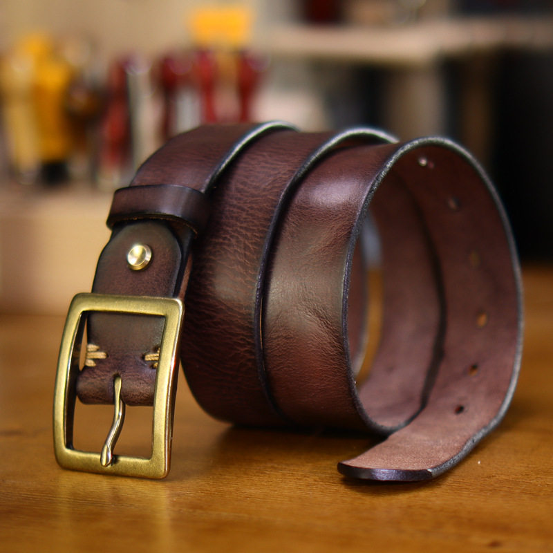 幅3.5cm、茶色、厚さ4mm