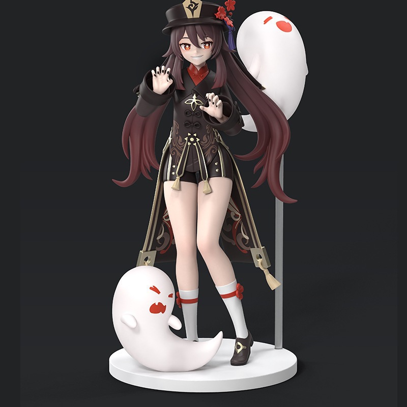 ウォールナット 鬼とアクセサリー付き デラックスバージョン 高さ約19cm