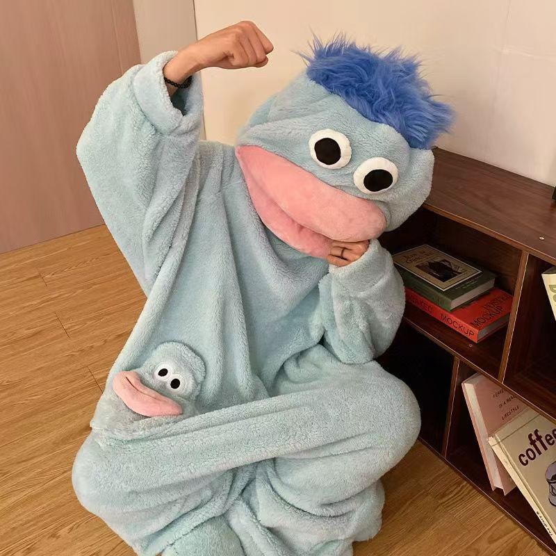 青い髪の青い醜い魚