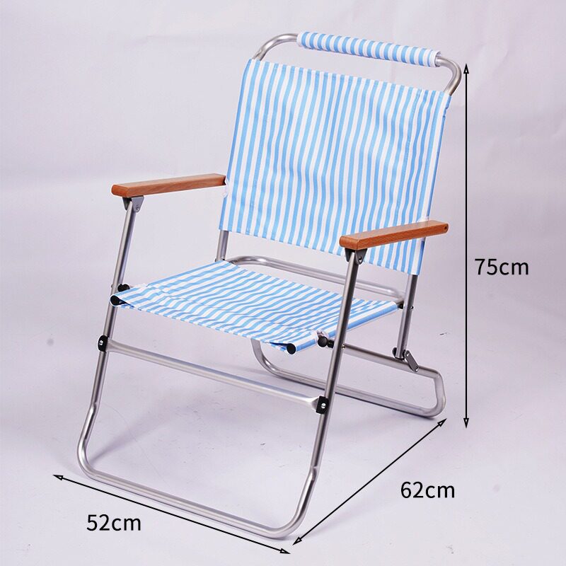 青と白の布-アルミニウム合金ブナ材手すり-600D二層オックスフォード布