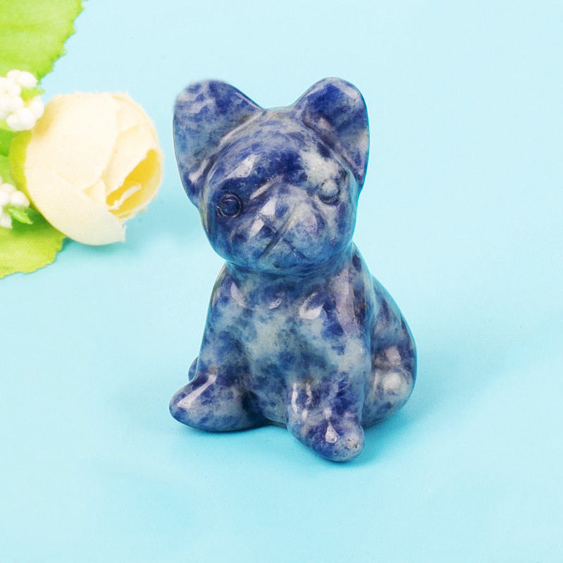 1.5インチの犬の青い紋様