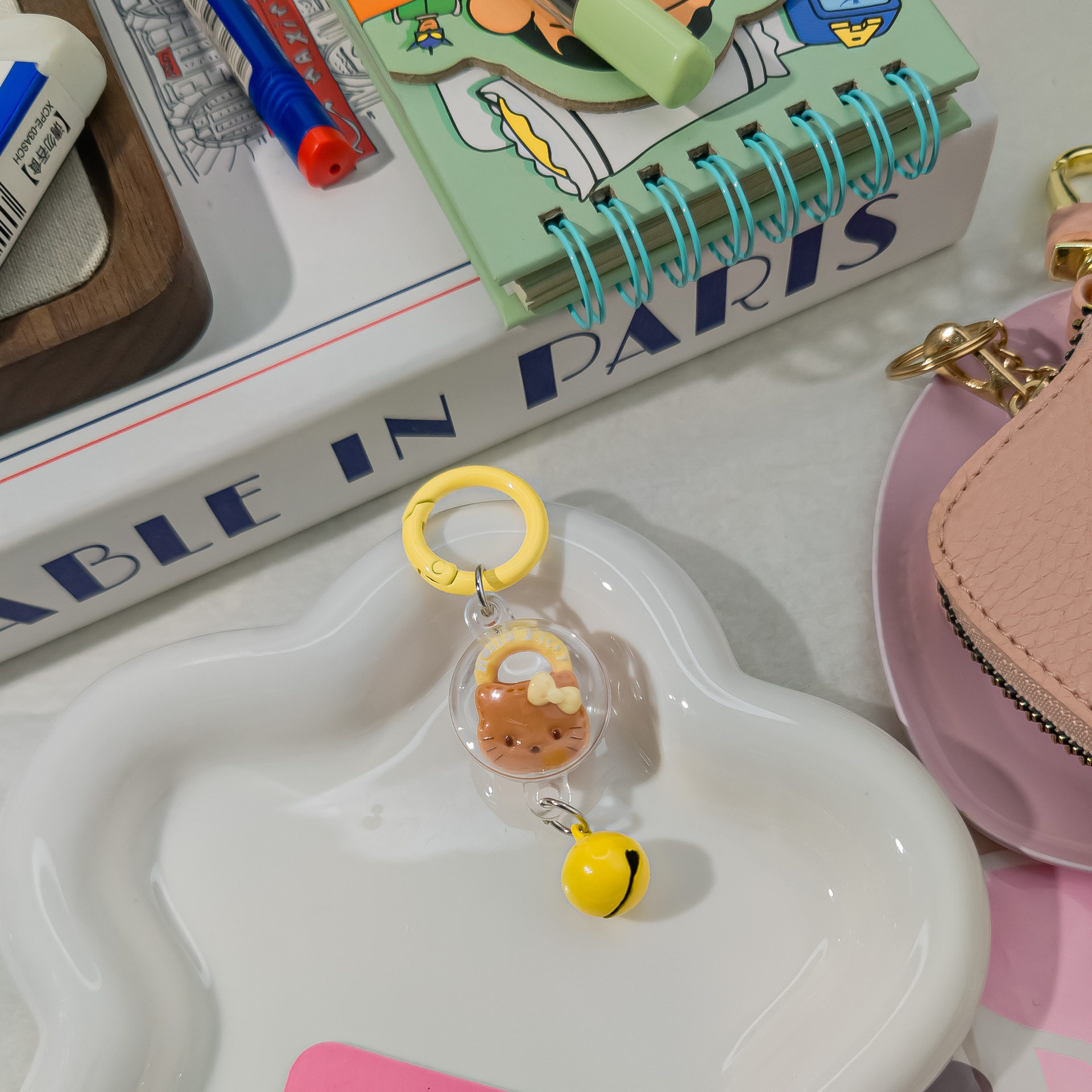 【ボールバックル】イエローコーヒーバッグ