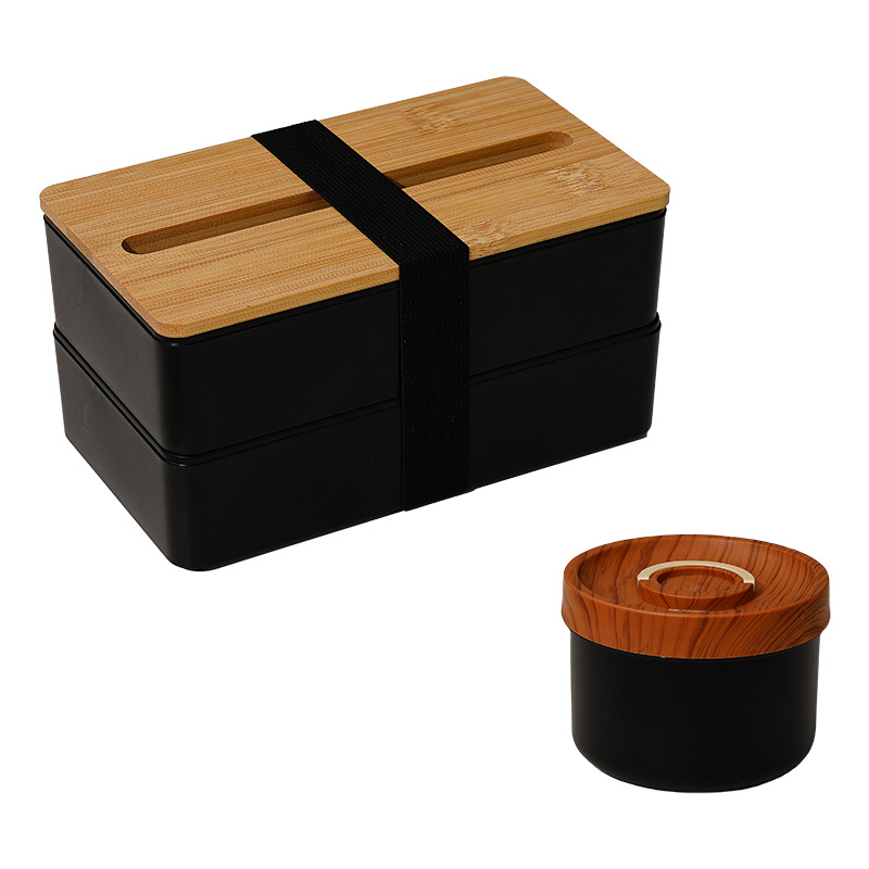 黒のお弁当箱+カップ