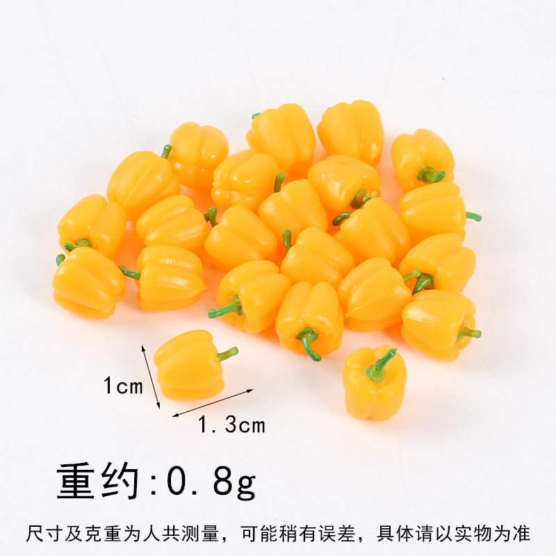 1.3cm ミニイエローランタンピーマン - 茎に染色