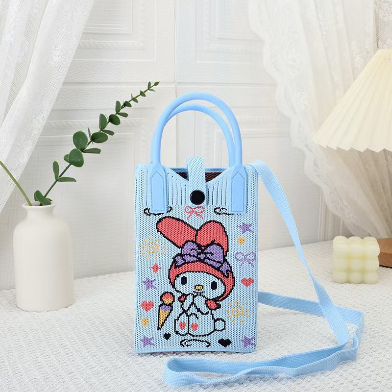 【シリコン+ショルダーストラップ】青座りうさぎ