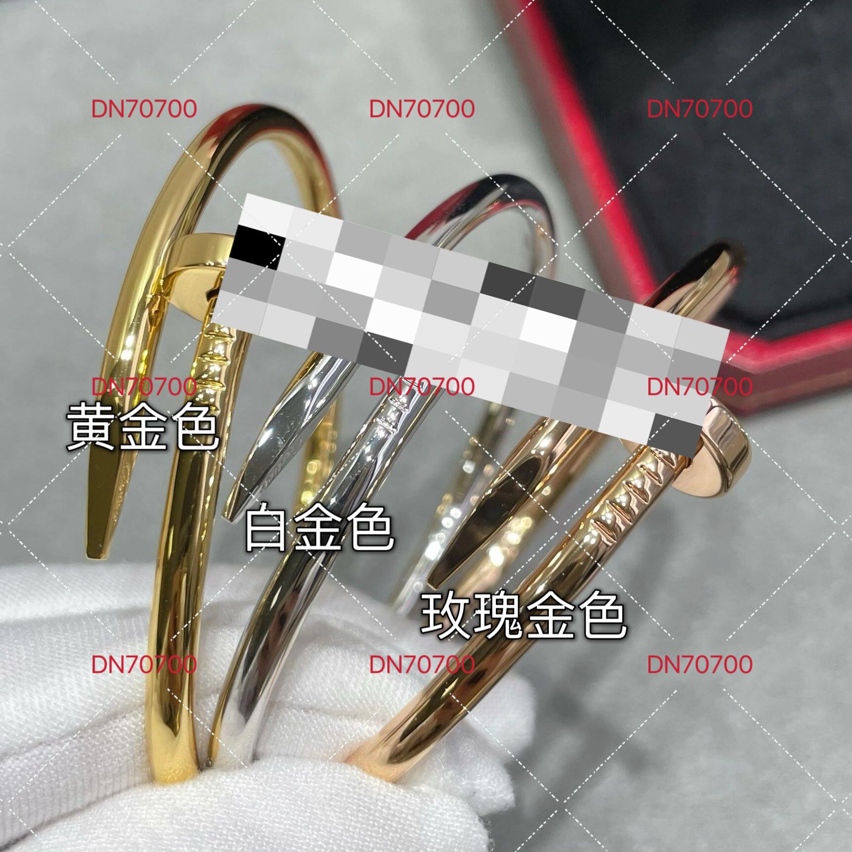 ローズゴールド ダイヤモンドレス ブレスレット