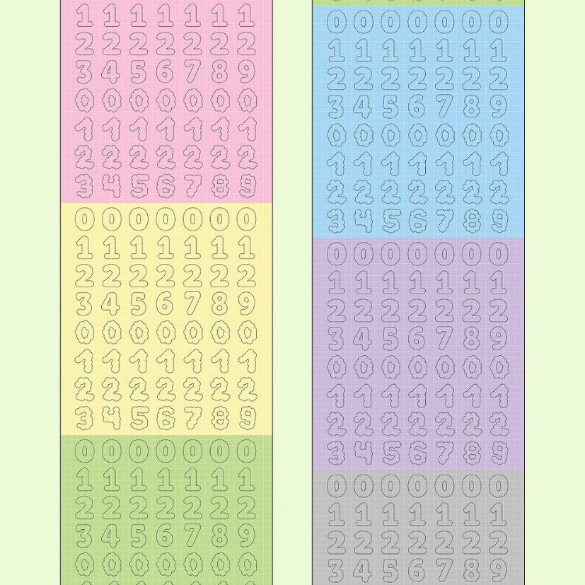 ミニ数字5メートル-鹿拾三巻