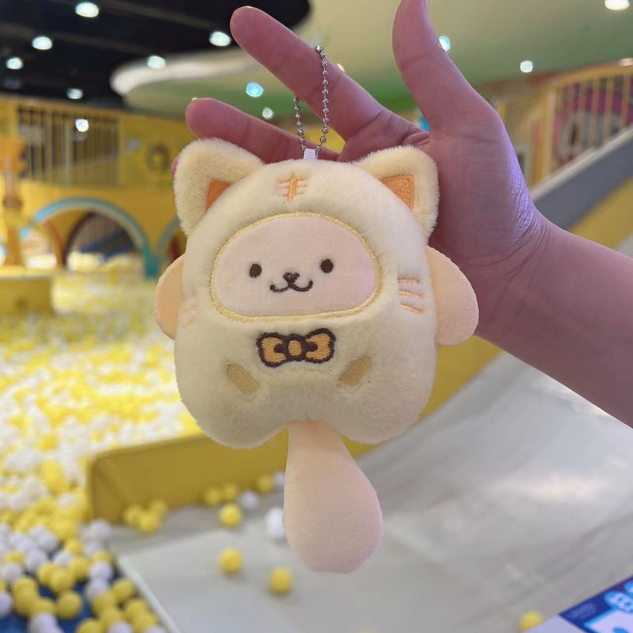 女装イエロービッグテール+ビーズチェーン