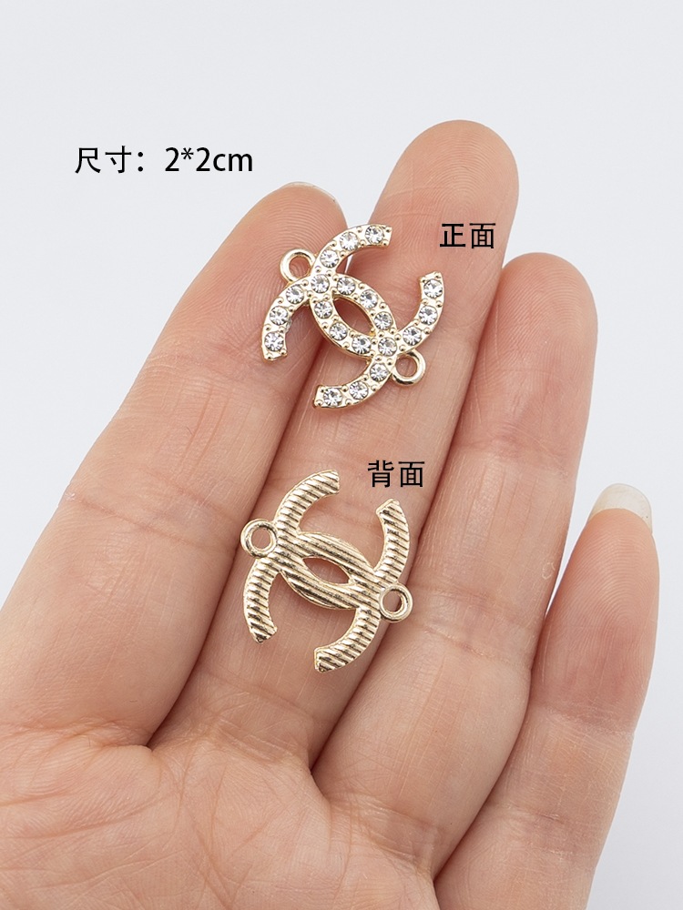 中二重吊り ゴールド 1個 2×2cm
