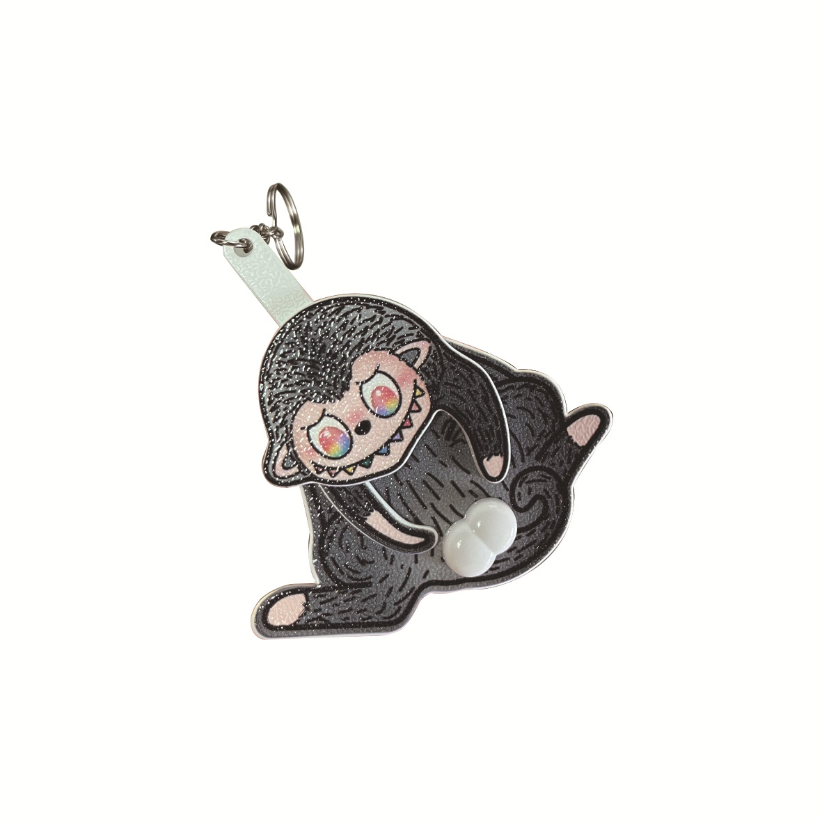 【ブラック】エッグモンキーペンダント