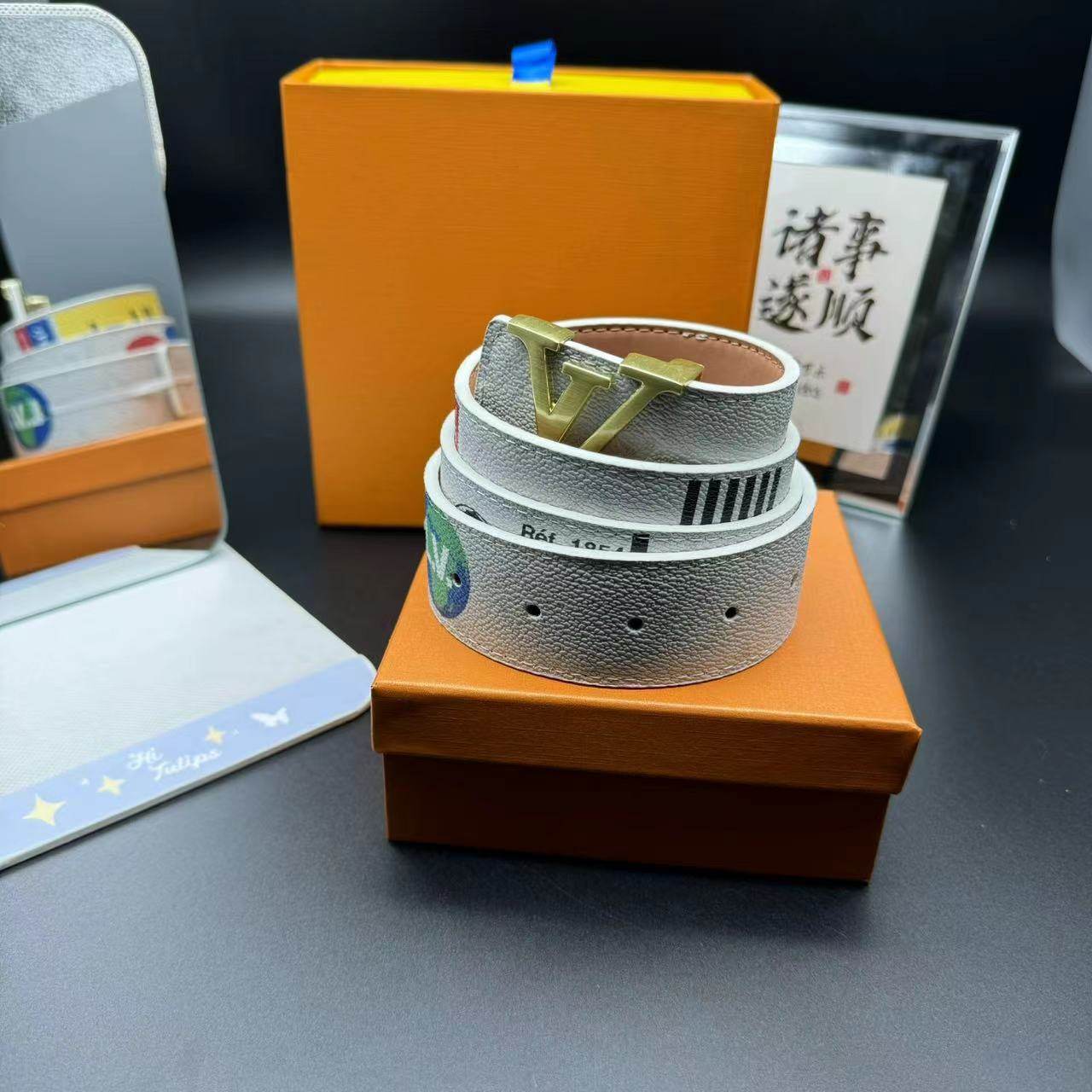 プレーンホワイトゴールドバックル