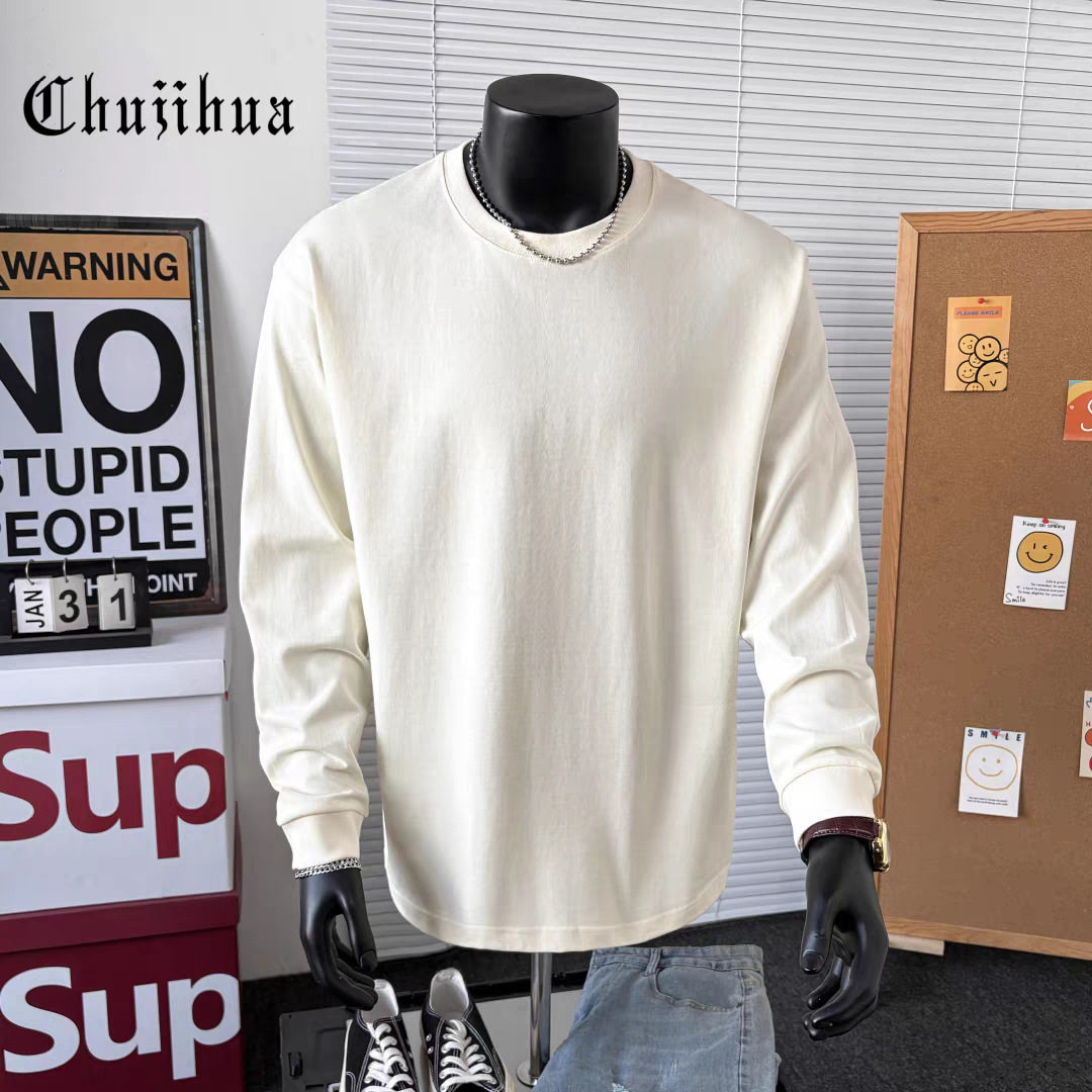 アプリコット【400Gヘビーウェイトリブ口長袖】