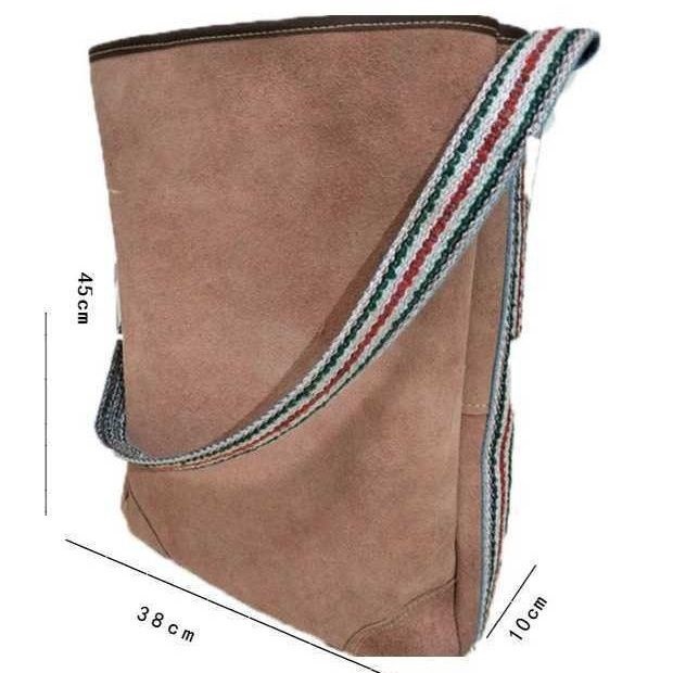 厚みのある牛革ツールバッグ [38*10*45] ランダムカラー