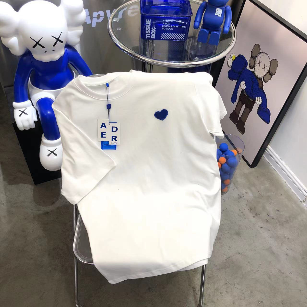 白胸青ハート