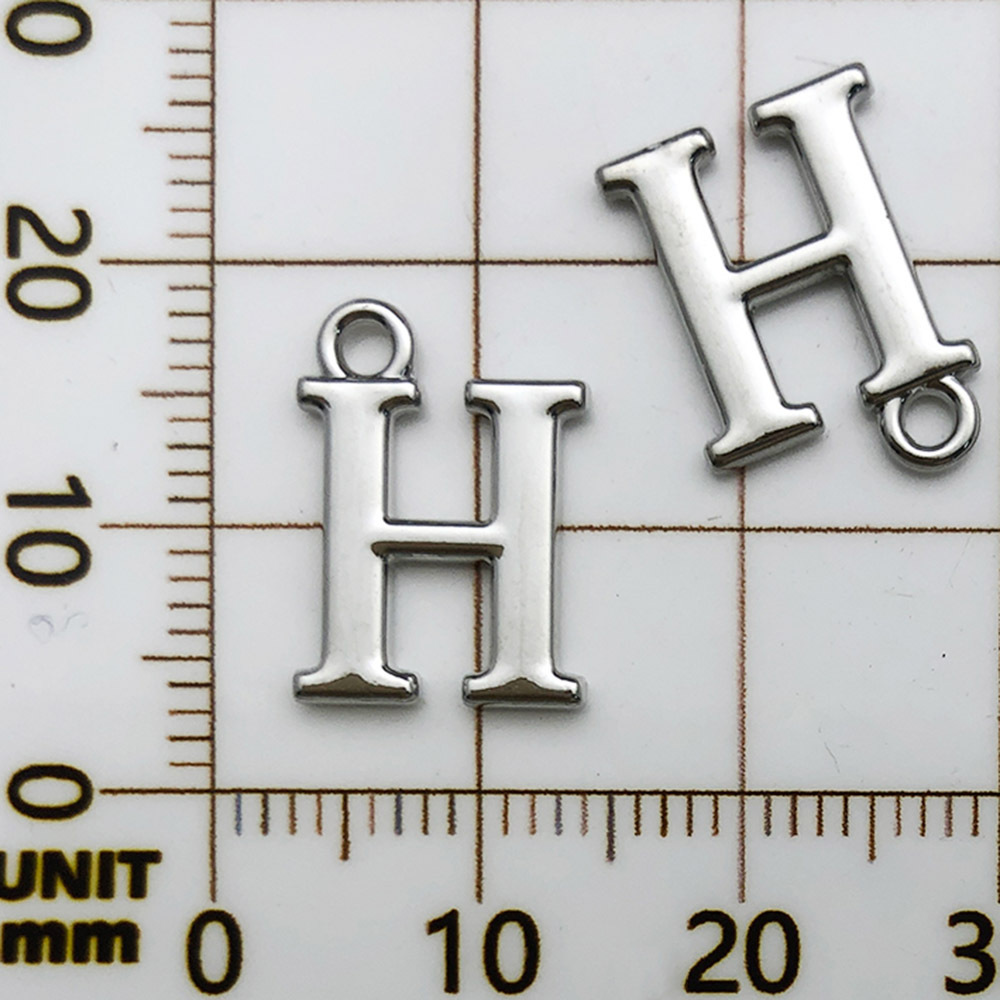 1 ホワイト K ラックメッキ文字 H-11x16mm-1g