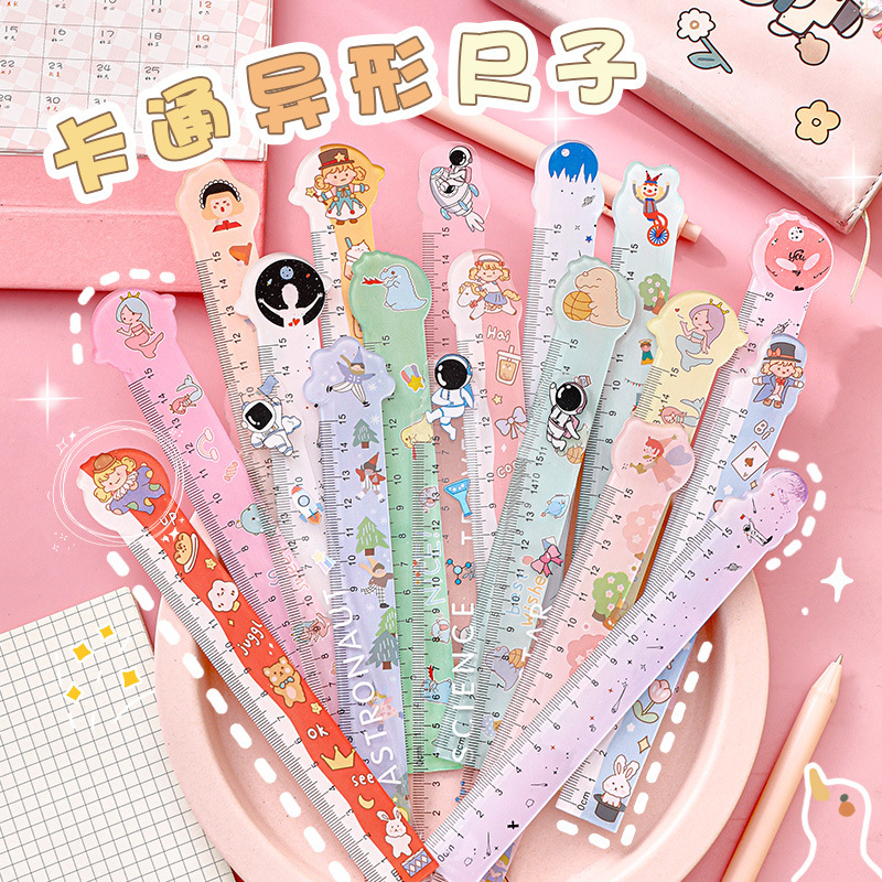 漫画の形をした定規 10 個