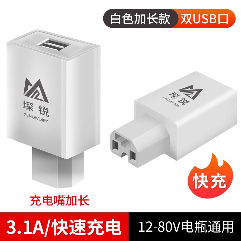3.1A ブラック USB 充電ヘッド