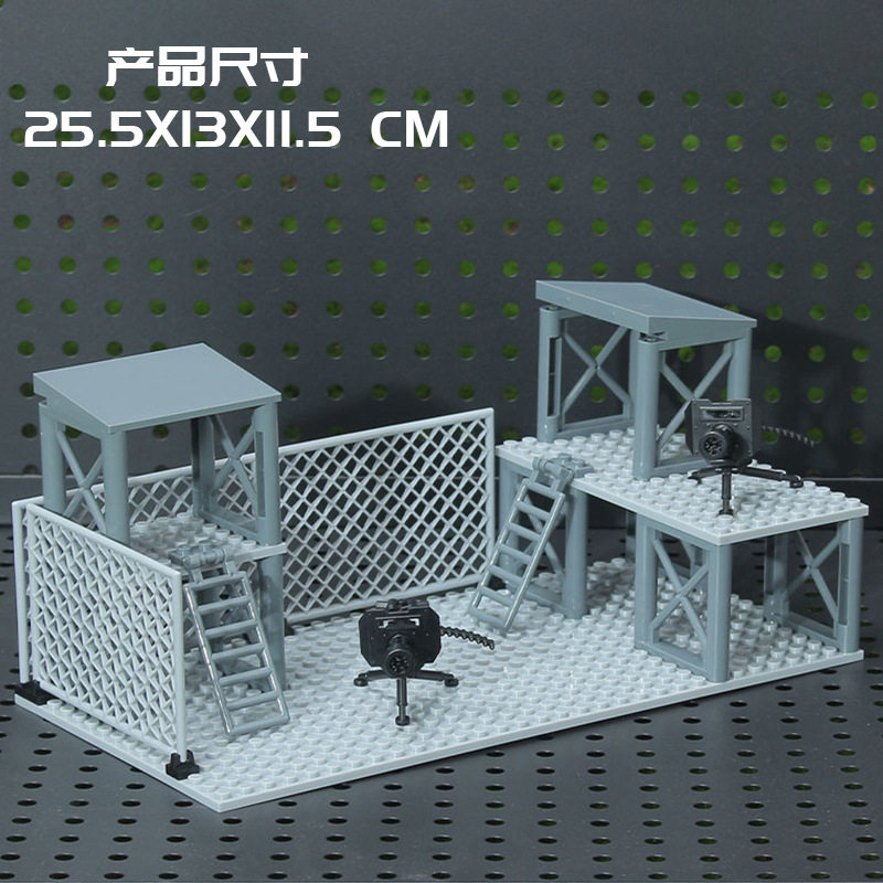 2 つのガトリングを備えた MOC ミリタリー ベース [STD ホイッスル タワー]