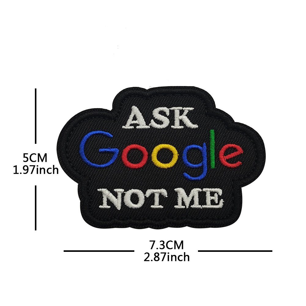 V01781-1 GOOGLE聞かないでください（黒い布）