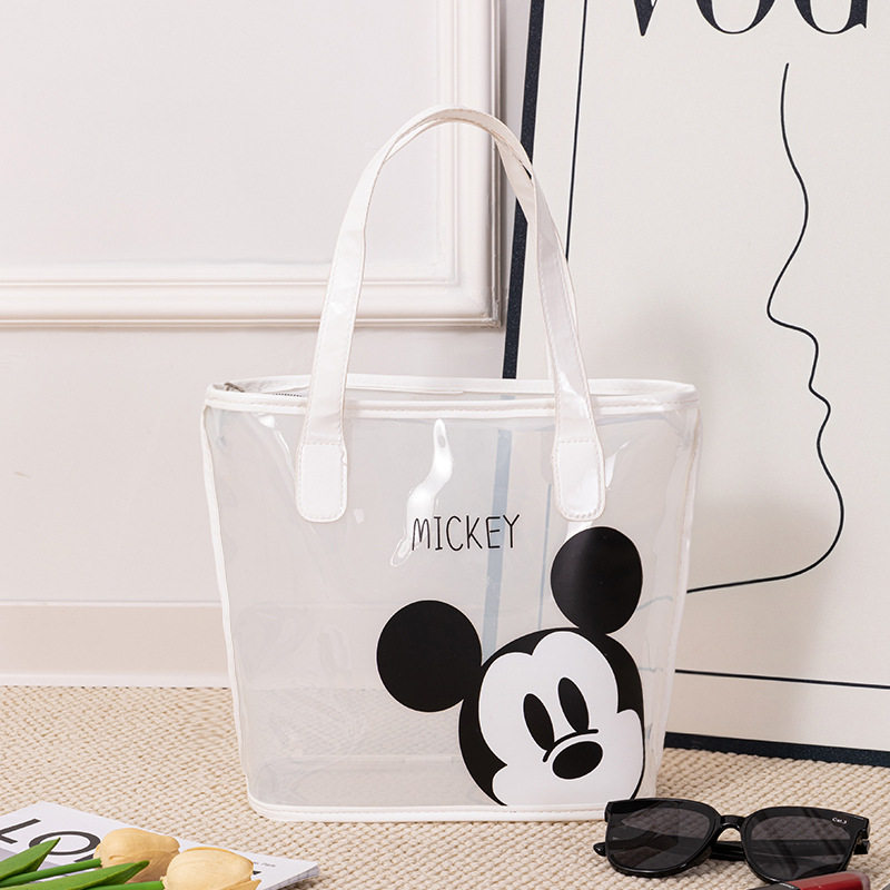 乳白色のプリント-ミッキー