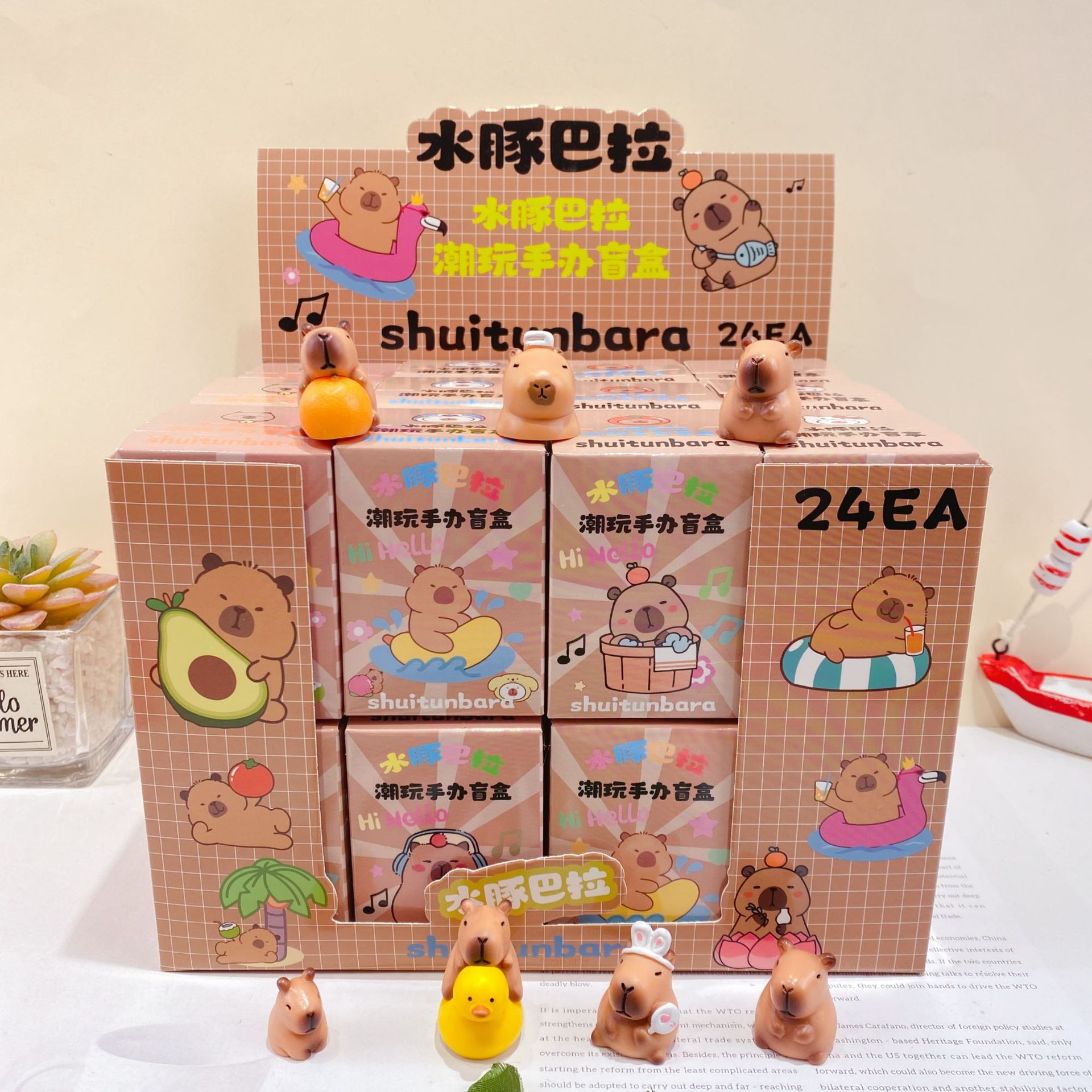 MX-6155 カピバラ トレンディでかわいい小さなフィギュア ブラインドボックス