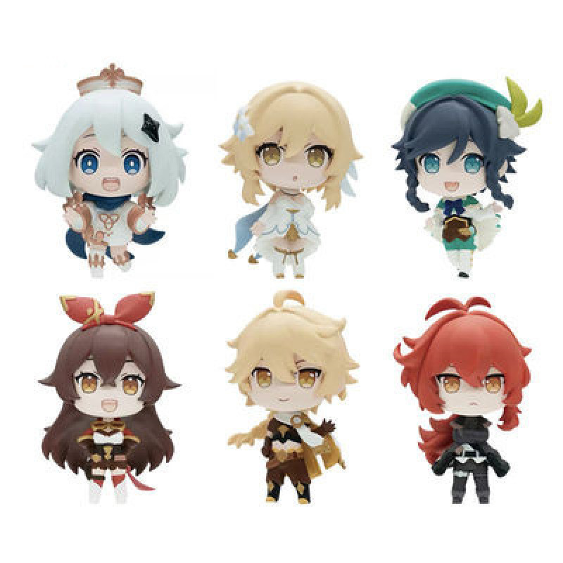 Q版初弾6個セット、高さ約8cm