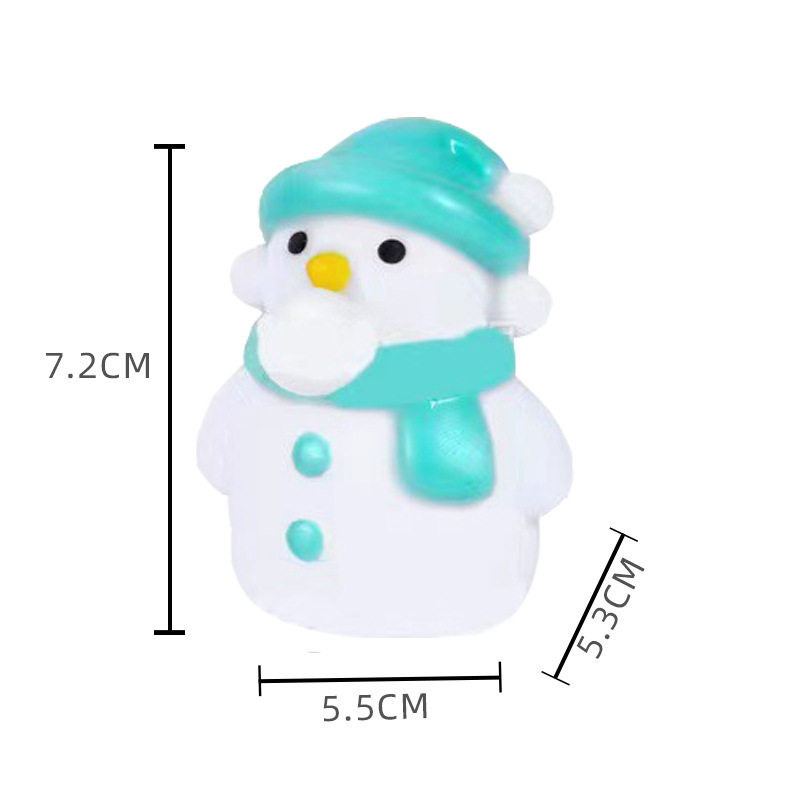 泡を吐く雪だるま